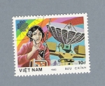 Sellos del Mundo : Asia : Vietnam : Teleoperadora