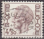 Stamps : Europe : Belgium :  Belgica 1974 Scott 754 Sello Rey Balduino 4,50Fr usado Belgique