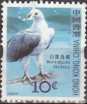 Stamps China -  CHINA HONG KONG 2006 Sello Serie Pájaros Aguila Sea Eagle usado