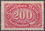 Stamps Germany -  Deutsches Reich 1922 Scott 200 Sello Nuevo Basica Numeros 200 s/goma Alemania Michel248