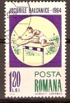 Sellos del Mundo : Europa : Rumania : SALTO  DE  OBSTÁCULOS