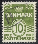 Stamps : Europe : Denmark :  Cifras