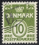 Stamps Denmark -  Cifras