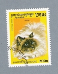 Stamps Cambodia -  Gato Birman