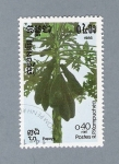 Stamps : Asia : Cambodia :  Papaya