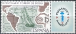 Stamps Spain -  ESPANA 1977 (E2437) Correo de Indias ESPAMER77 II Centenario de la real Ordenanza reguladora del Cor