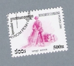 Stamps : Asia : Cambodia :  Battage