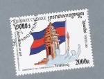 Sellos de Asia - Camboya -  Monumento de la Independencia