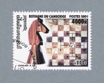 Stamps Cambodia -  Tablero de Ajedrez