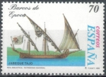 Stamps Spain -  ESPAÑA 1998 (E3541) Barcos de epoca - Jabeque Tajo 70p
