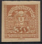 Stamps Austria -  MERCURY  - 1920