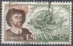 Stamps Spain -  ESPAÑA 1976 (E2310) Personajes espanoles Juan Sebastian Elcano 50p 1 INTERCAMBIO