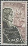 Sellos de Europa - Espaa -  ESPAÑA 1976 (E2308) Personajes espanoles Cosme Damian Churruca 7p