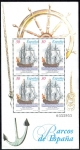 Stamps : Europe : Spain :  ESPANA 1995 (E3353) H BARCOS DE EPOCA 30p 2 INTERCAMBIO