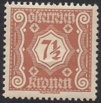 Stamps Austria -  Números - 1922