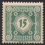 Stamps : Europe : Austria :  Números - 1922