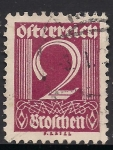 Stamps Austria -  Números - 1925