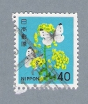 Stamps Japan -  Flores