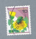 Stamps Japan -  Flores