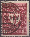 Stamps Germany -  Deutsches Reich 1922 Scott 212 Sello Escudo de Armas de Munich 1 1/4m usado Alemania 