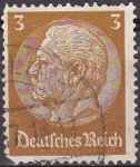 Stamps Europe - Germany -  Deutsches Reich 1933 Scott 416 Sello 85 Cumpleaños de Von Hindenburg Usado 3 Alemania Allemagne Germ