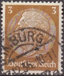 Stamps Germany -  Deutsches Reich 1933 Scott 416 Sello 85 Cumpleaños de Von Hindenburg Usado 3 Alemania Allemagne Germ