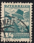 Stamps : Europe : Austria :  TRAJES DE VARIOS DISTRITOS:SALZBURGO