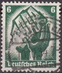 Stamps Germany -  Deutsches Reich 1934 Scott 444 Sello º SAAR Belongs to Germany 6 Michel 544 Yvert 509 Alemania Allem