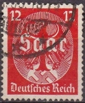 Stamps : Europe : Germany :  Deutsches Reich 1934 Scott 445 Sello º SAAR Aguila Alemana Michel 12 Mi545 Yvert 510 