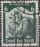 Stamps Germany -  Deutsches Reich 1935 Scott 449 Sello SAAR Bienvenidos a casa Welcoming home 6 usado Yvert 525 Aleman