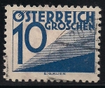 Stamps Austria -  NUMEROS - 1925