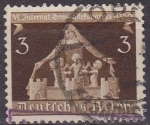 Stamps Germany -  Deutsches Reich 1936 Scott 473 Sello Congreso de Comunidades Alemanas 3 usado Michel617 Alemania