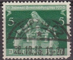 Stamps Germany -  Deutsches Reich 1936 Scott 474 Sello º Congreso de Comunidades Alemanas 5 Michel618 Alemania Allemag