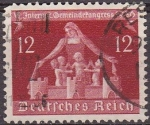 Sellos de Europa - Alemania -  Deutsches Reich 1936 Scott 475 Sello Congreso de Comunidades Alemanas 12 usado Michel619 Alemania Ge