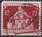 Stamps Germany -  Deutsches Reich 1936 Scott 475 Sello Congreso de Comunidades Alemanas 12 usado Michel619 Alemania Ge