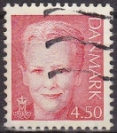 Sellos del Mundo : Europa : Dinamarca : DINAMARCA 1999 Scott 1120 Sello Reina Margarita Michel1205 4,5 Usado Stamp 