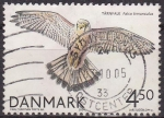 Stamps Denmark -  DINAMARCA 2004 Scott 1288 Sello Pájaros Falco Tinnunculus Cernícalo Comun Usado
