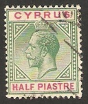 Stamps : Asia : Cyprus :  george V
