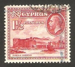 Stamps Cyprus -  george V, castillo de kyrenia