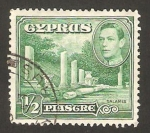 Stamps Cyprus -  george VI, salamis 
