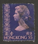 Stamps Hong Kong -  reina elizabeth II