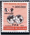Sellos del Mundo : America : Bolivia : Copa mundial de Futbol  (FIFA fundada en 1904 )
