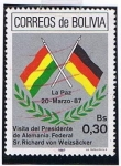 Sellos del Mundo : America : Bolivia : La Paz 20 marzo 87