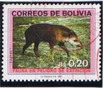 Sellos del Mundo : America : Bolivia : Fauna en Peligro de Extincion ( Tapir )