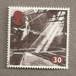 Stamps United Kingdom -  Vias férreas