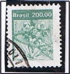 Stamps Brazil -  Mamona