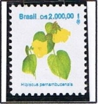 Sellos de America - Brasil -  Hibiscu