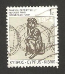Stamps Cyprus -  fondos para los refugiados