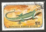 Stamps Mongolia -  reptiles de Mongolia, eremias argus peters