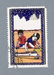 Stamps : Asia : North_Korea :  Niños jugando
